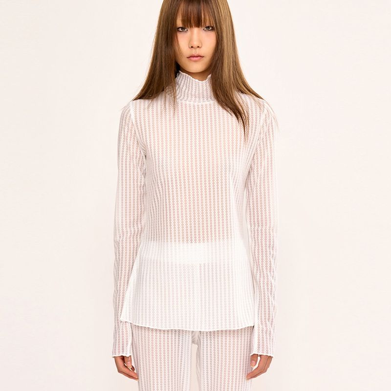 FANYOUNG（ファンヤング）の「See-through Body Top - White（Tops）」