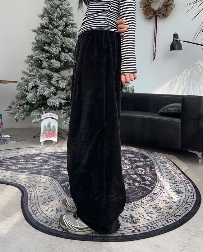 Tice Texture Pintuck Banding Pants