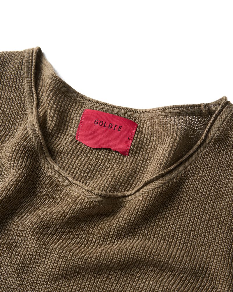 KNIT OLIVE LONG SLEEVES