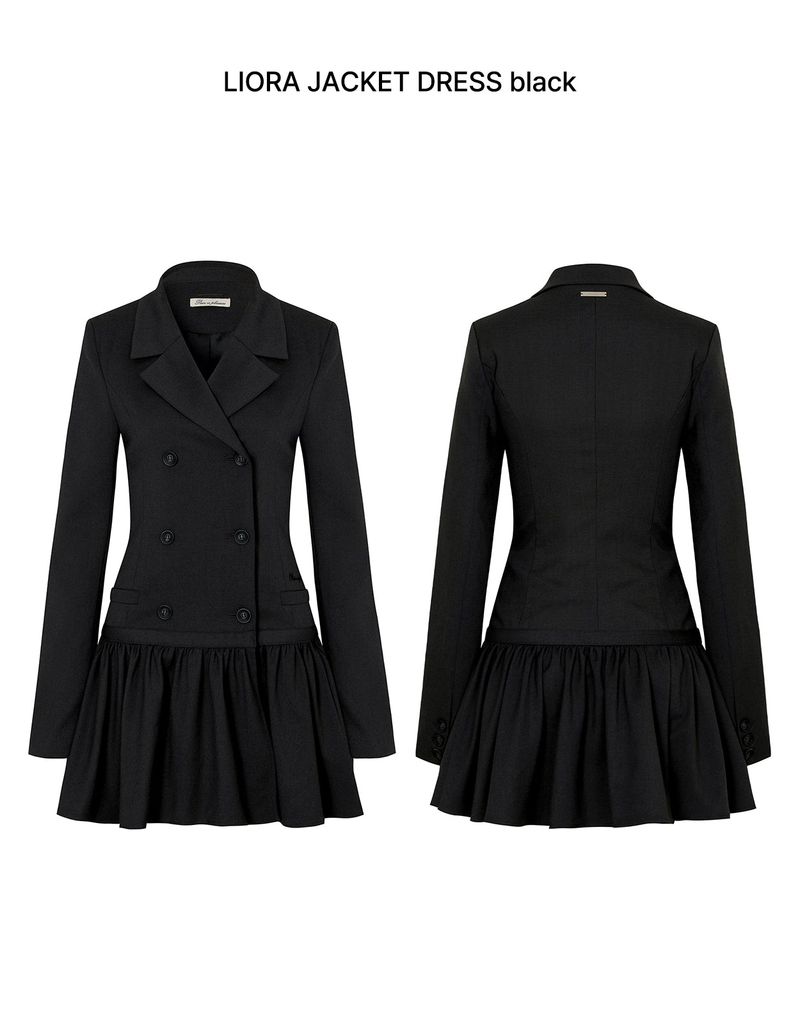 LIORA JACKET DRESS black