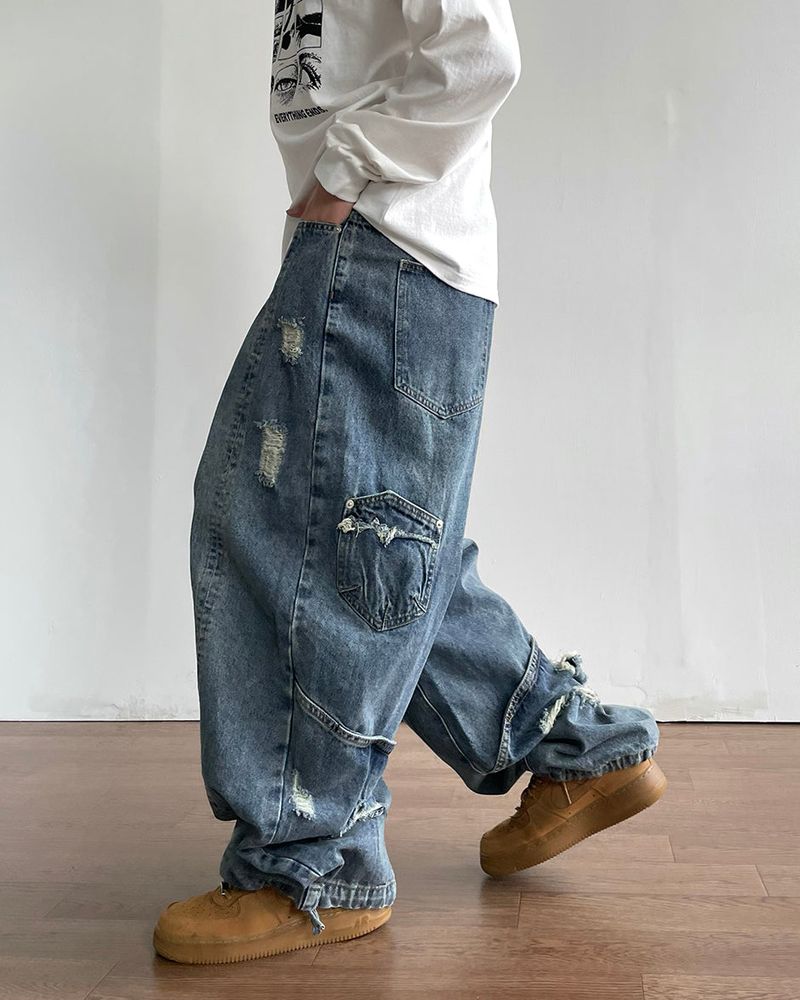 Frey Fold Denim Pants
