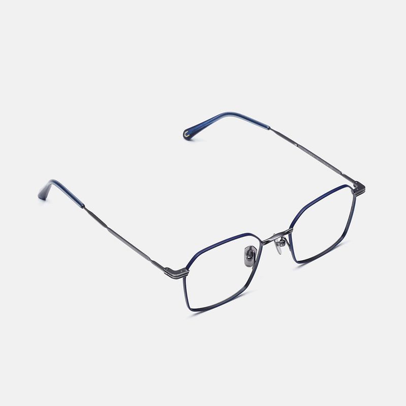 Knouun Square titanium glasses CODE. 101. B Gray