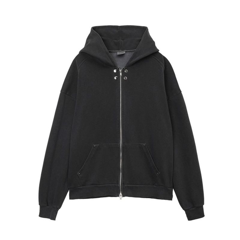 ASCLO Rivet Point Sweat Hood Zip Up (3color)