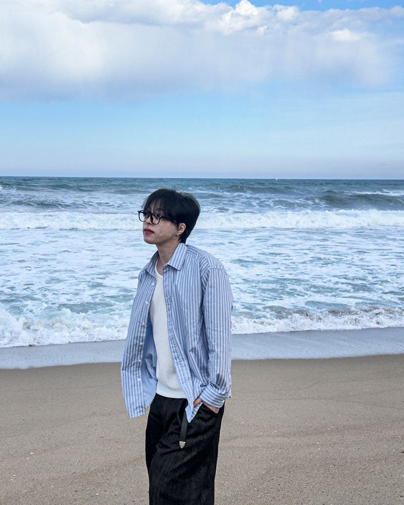 Pastel Oversized Stripe Shirt