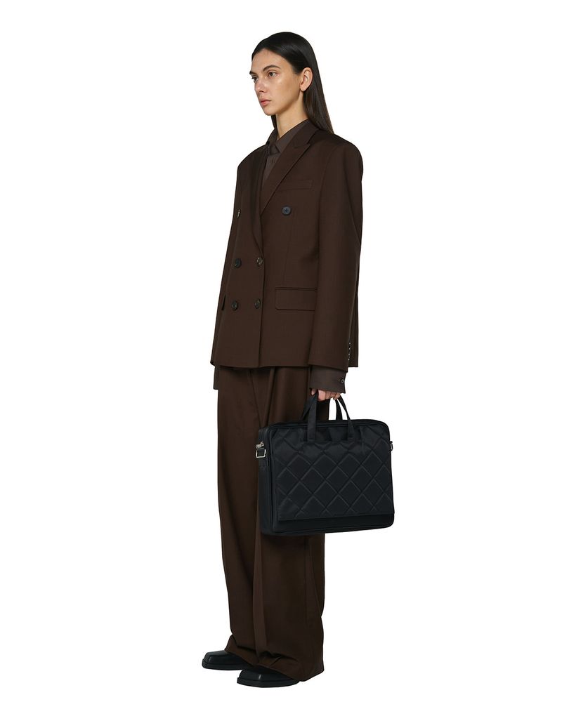Nylon Quilted Briefcase
