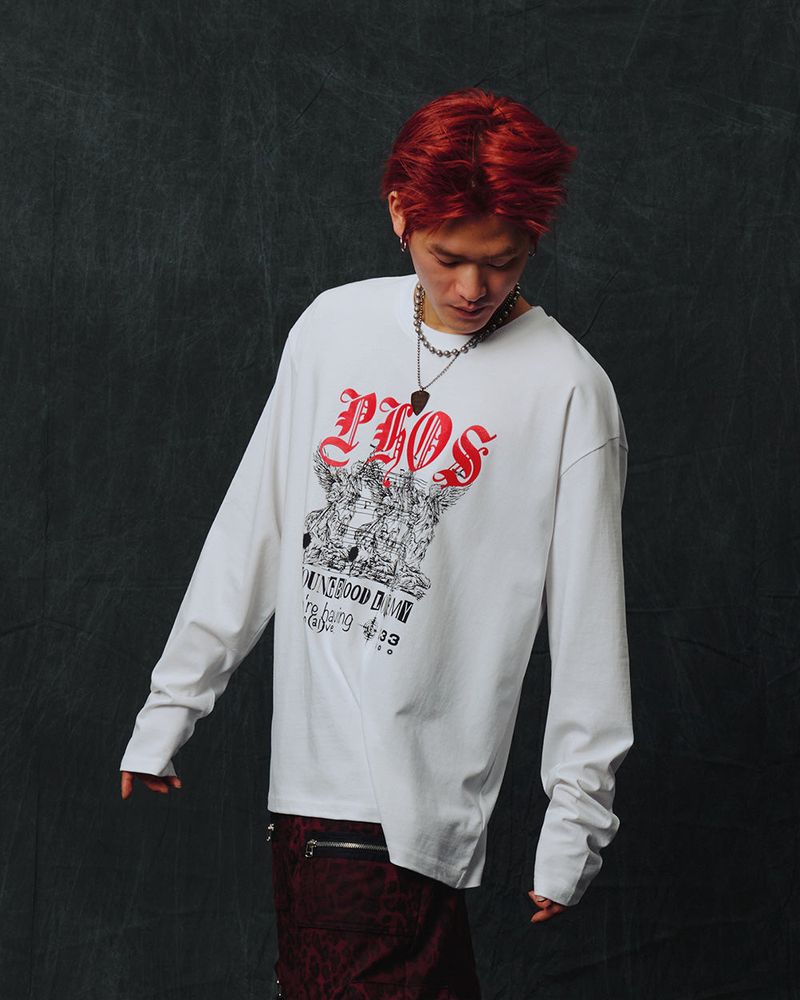 Hazzard002 Michael long sleeved/White