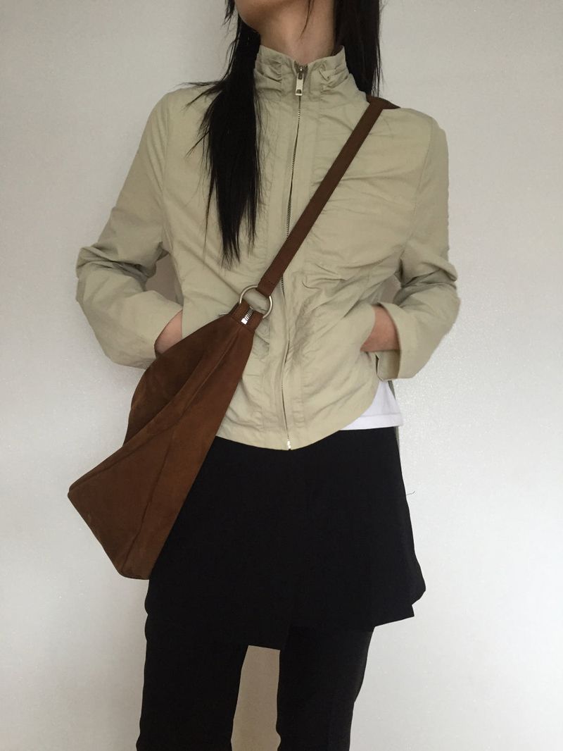 Cut slacks layered pants (2 colors)
