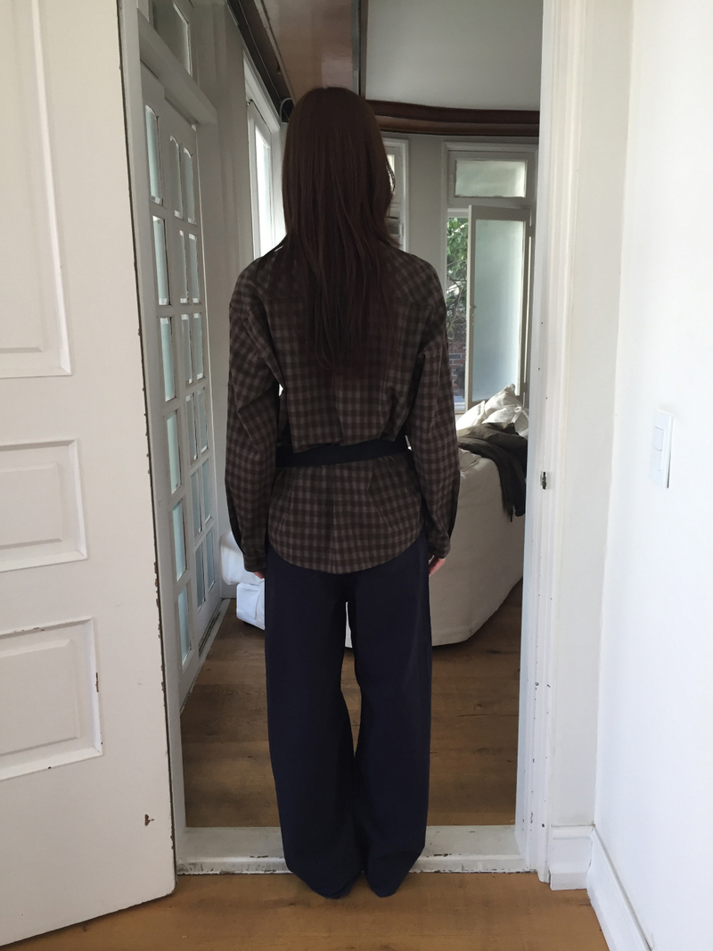 Tar Pocket Check Shirt (2color)