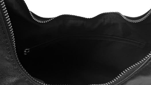 Ine Half Moon Two-Way Leather Cross Shoulder Bag
