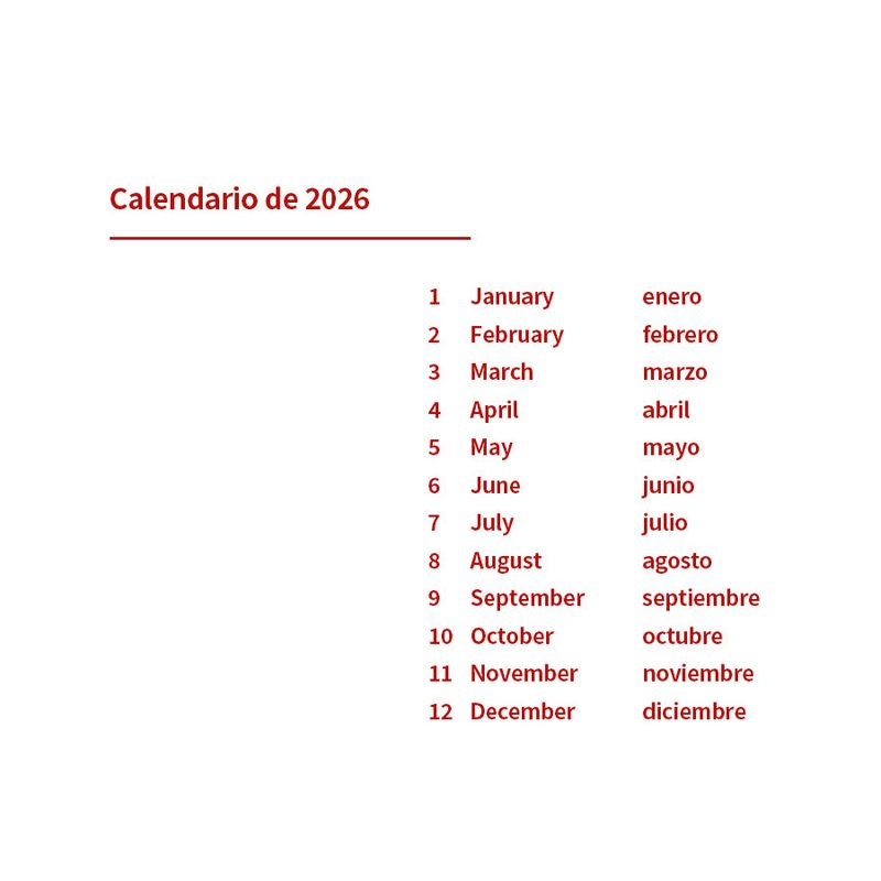 2026 Spain Calendar (A4)