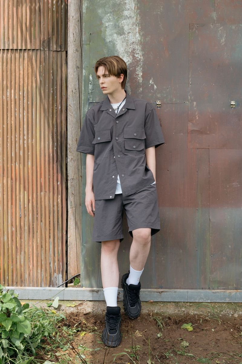 GUBIN（グビン）の「ナイロンショートスリーブセット‐パンツ（パンツ）」