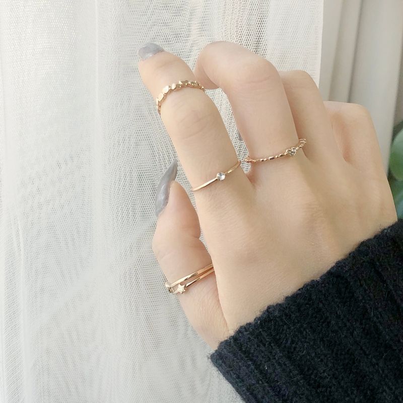 Blingmoon(ブリングムーン)の「ミニハートレイヤードリングセット(アクセサリー)」