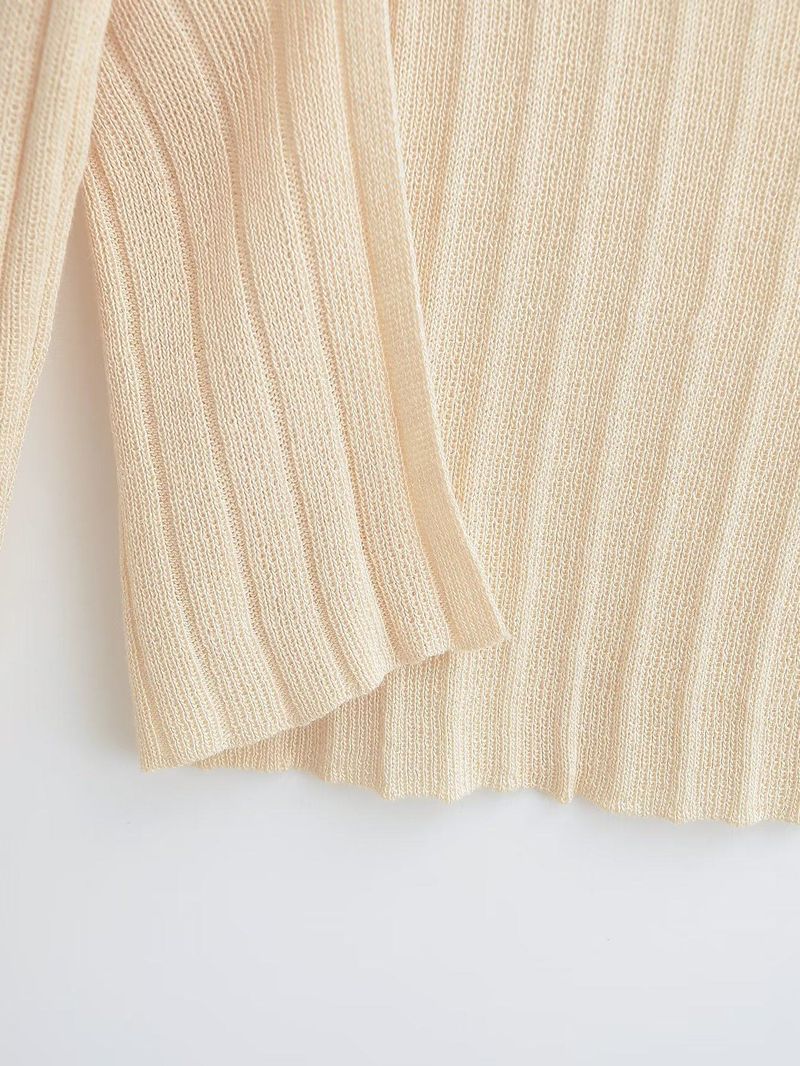 Rib Crop Bolero Cardigan