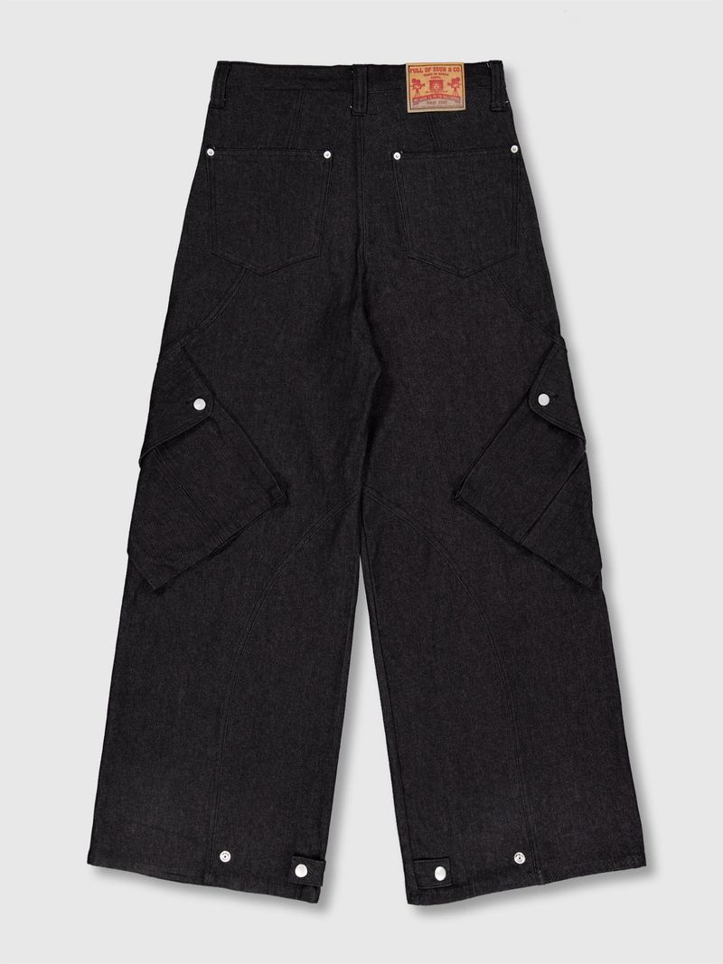 Double Zipperfly Cargo Denim (Vintage Black)