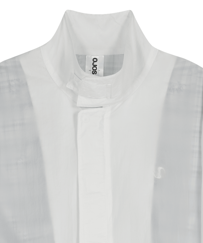 Layered Sheer Blouson / Off White