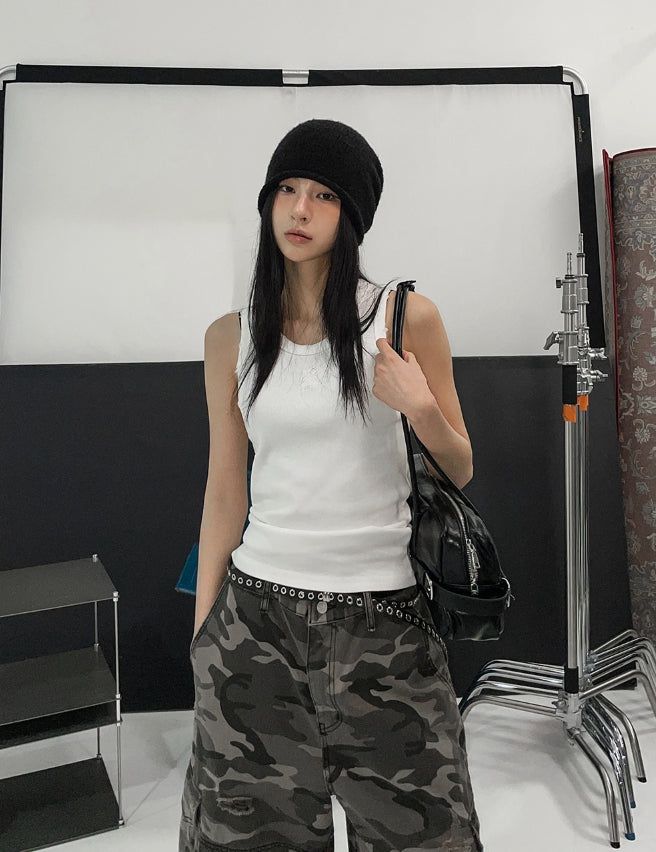 ULAN（ユレン）の「[LANARCH] Destroyed Logo Sleeveless（Tops）」