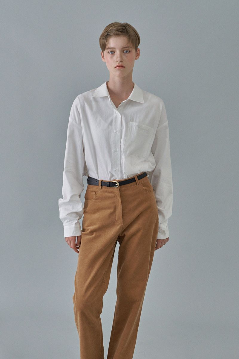 Oxford logo shirt_ivory