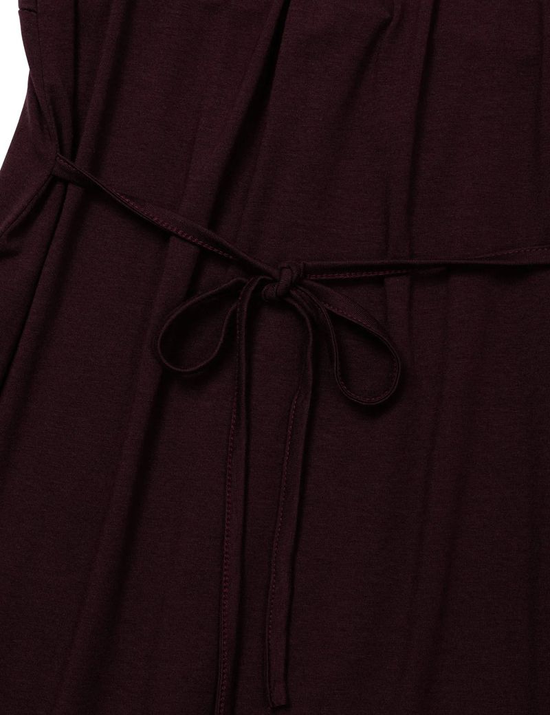 RUFFLE TIE TOP(BURGUNDY)