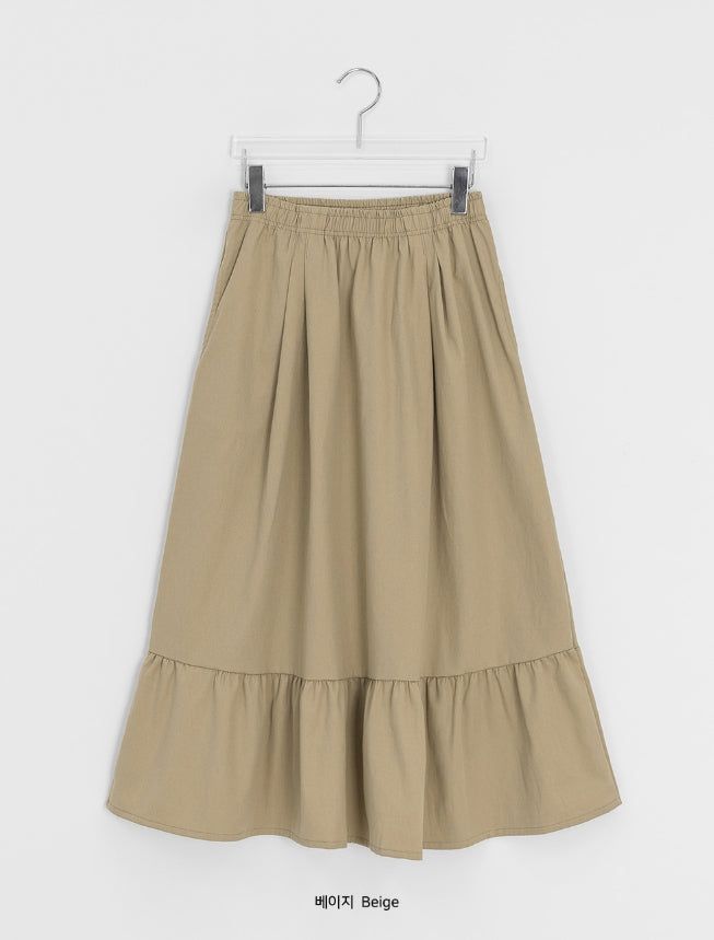 Dahit Cotton Long Skirt