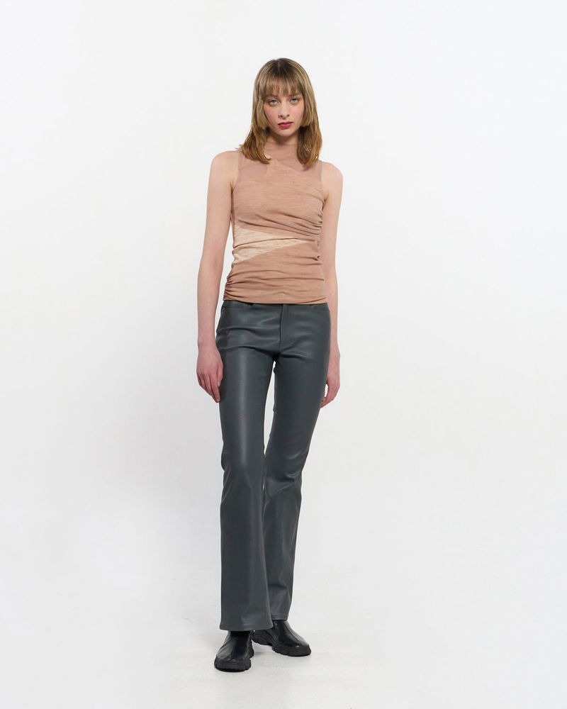 Layered Sleeveless _ BEIGE