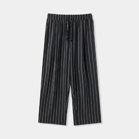 Bonnell Crinkle Stripe Wide Pants