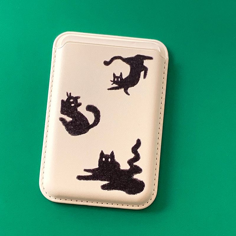 Three Black Cat Magsafe CardPocket