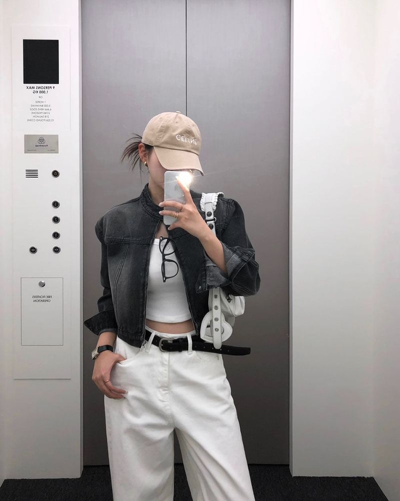 [BELLIDE MADE] BAND COLOR DENIM JACKET