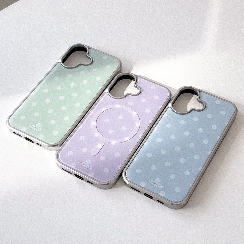 BOOMING（ブーミング）の「フェイル ドット シルバー バンパー ケース [3colors]（スマホグッズ/小物）」