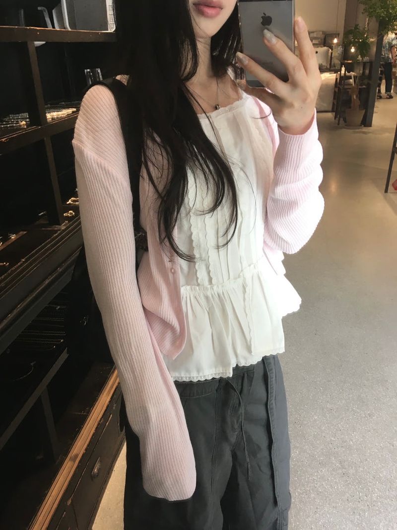 moroi(モロイ)の「Summer rib cardigan(Tops)」