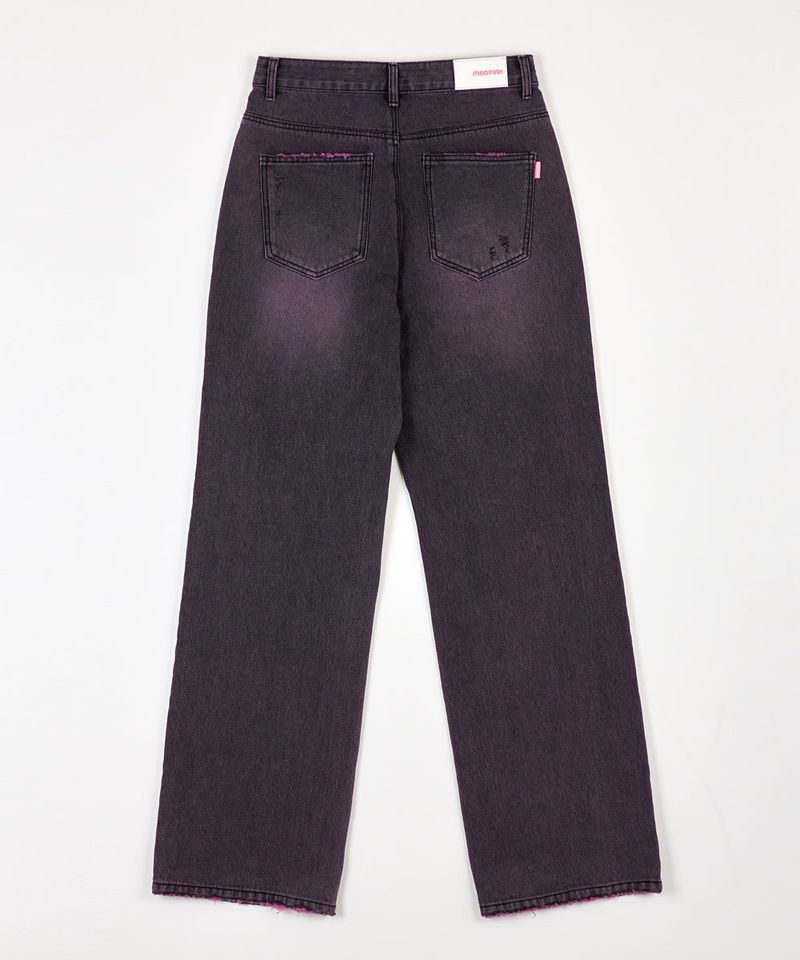 MP TWO TONE DAMAGE DENIM PANTS