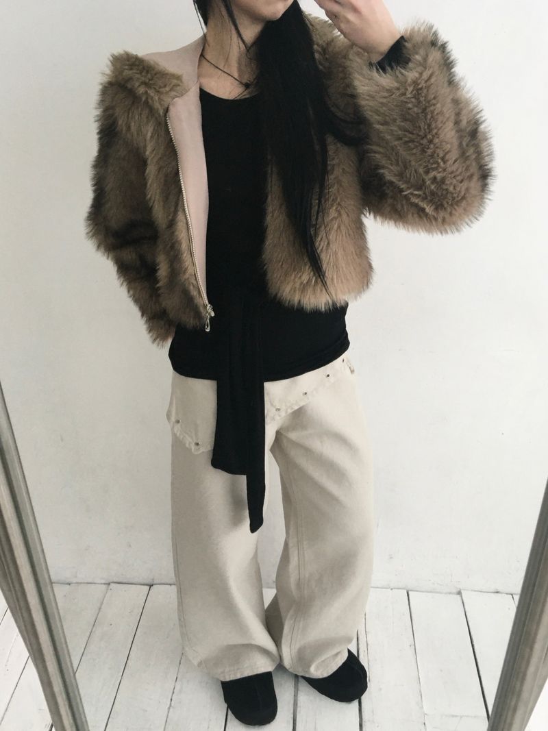 Eyelet Steel Lap Scarf Pants (3c)