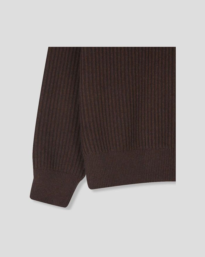 (UNISEX) Shoulder Half Zip-Up Raglan Knit