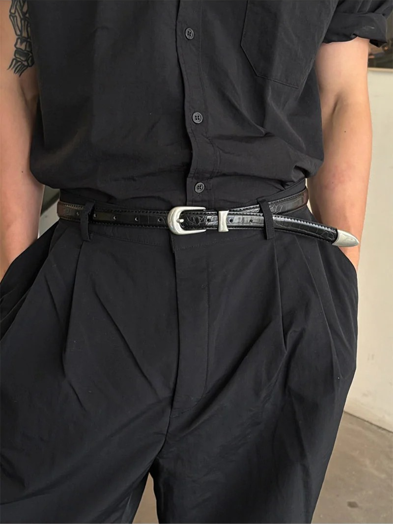 2025 Nylon semi wide pants(4color)