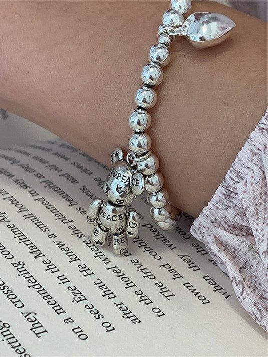 [SILVER925] LOVE TEDDY BRACELET
