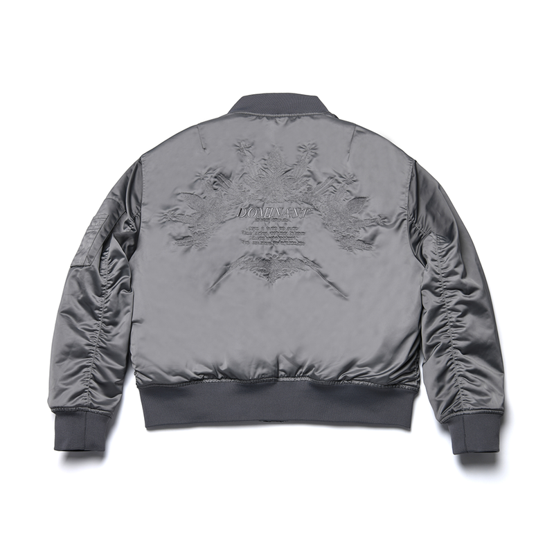 Dominant Paisley Reversible MA-1_Silver