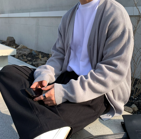 Deface Front Turtle Back Banding Wide Slacks