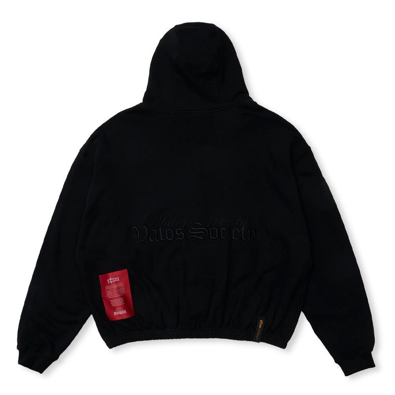 ML CROP ZIP-UP BLACK / WHITE