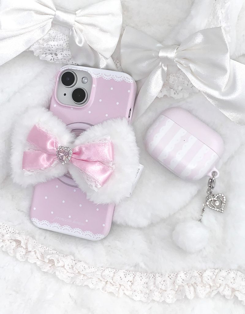 heart lace airpods/buds case