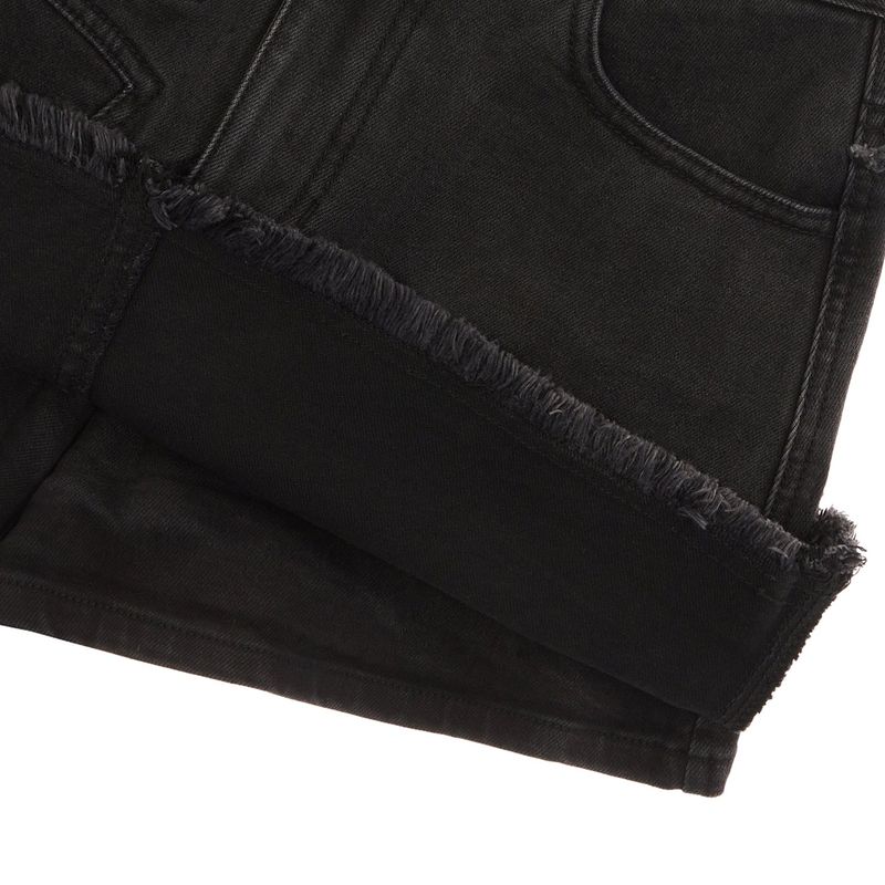 [ULKIN] Starry Micro Denim Skorts_Black