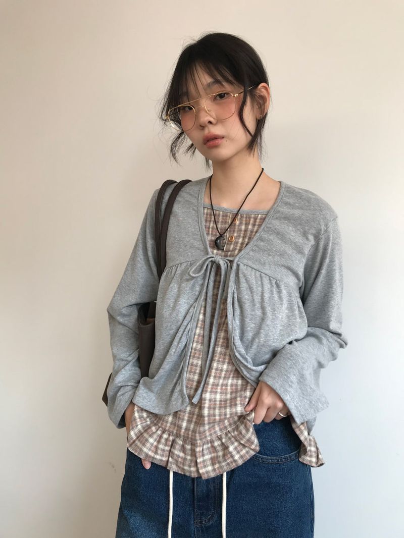 DUGGY(ダギー)の「Haven Frill Check Blouse (2color)(Tops)」