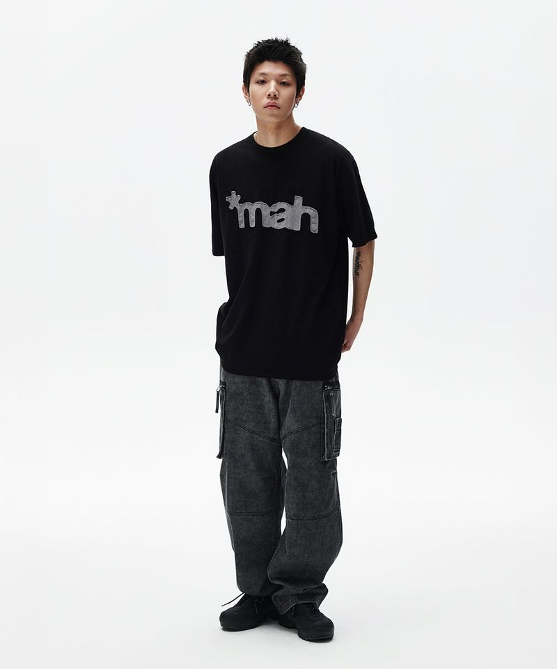 mah CUT OFF APPLIQUE TEE