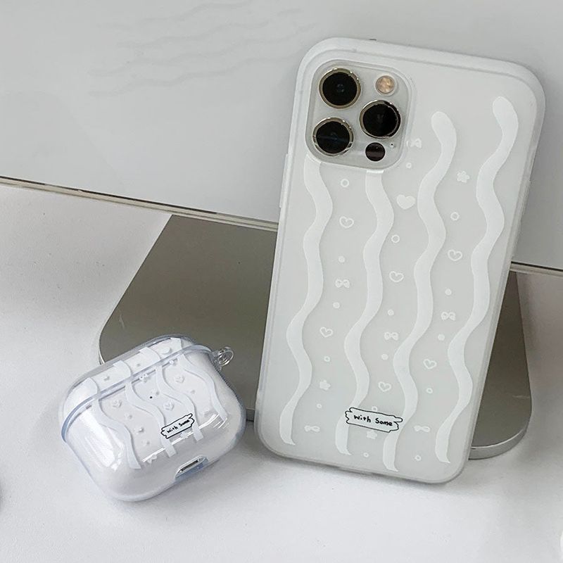 Kong Wave White AirPods Case_Jelly