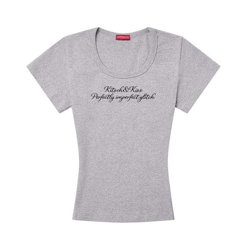PERFECTLY U-NECK T-SHIRT (SUSKNK-101)