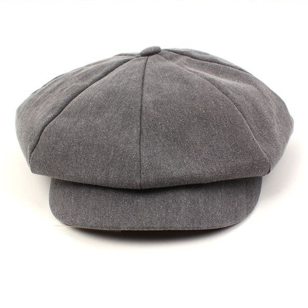 Gray Newsboy Cap