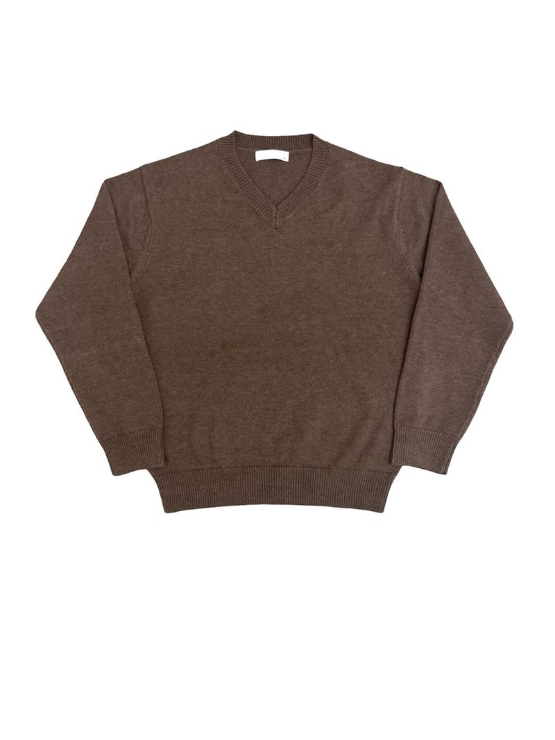 ソフトVネックニット (M, L / 4 Colors)