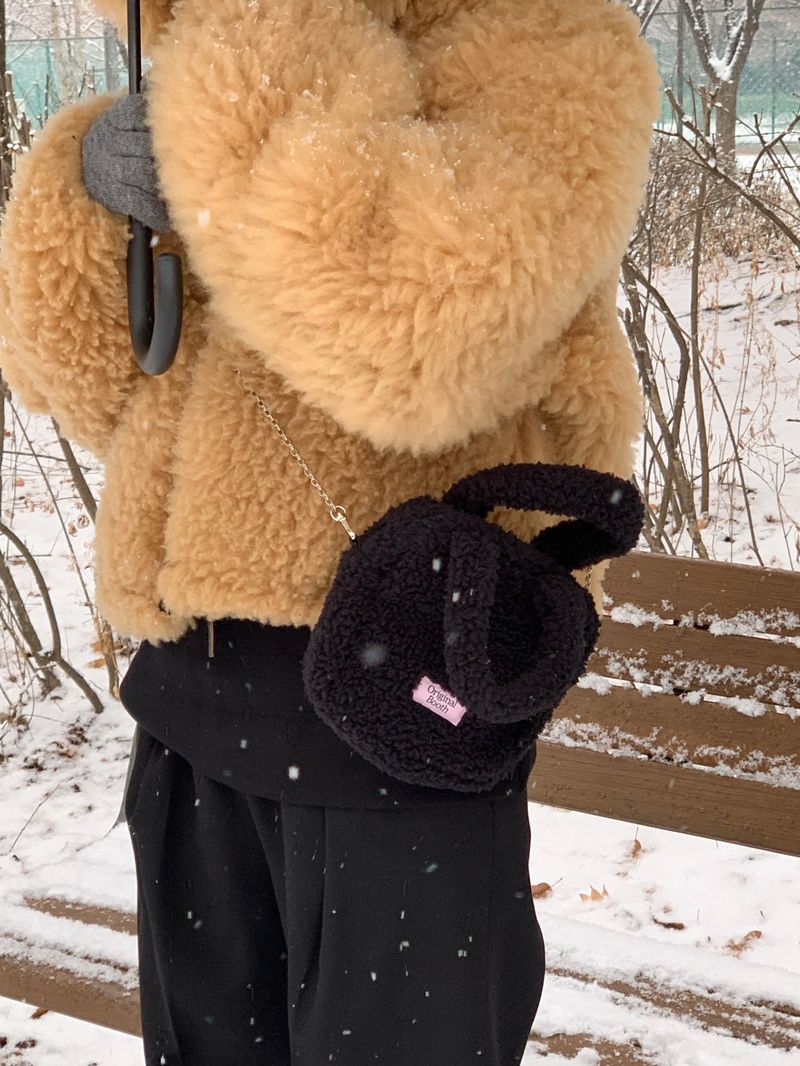 teddy bag black