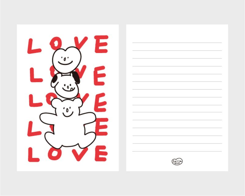 POSTCARD_LOVE LOVE LOVE