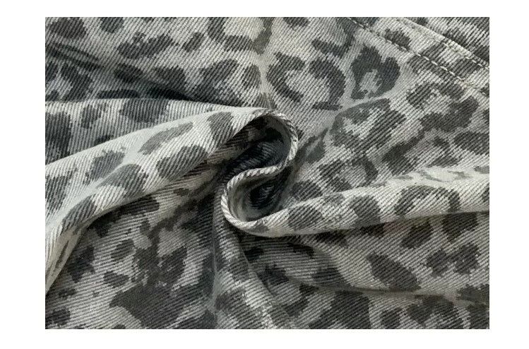 Leopard Cool Wide Curved Pants