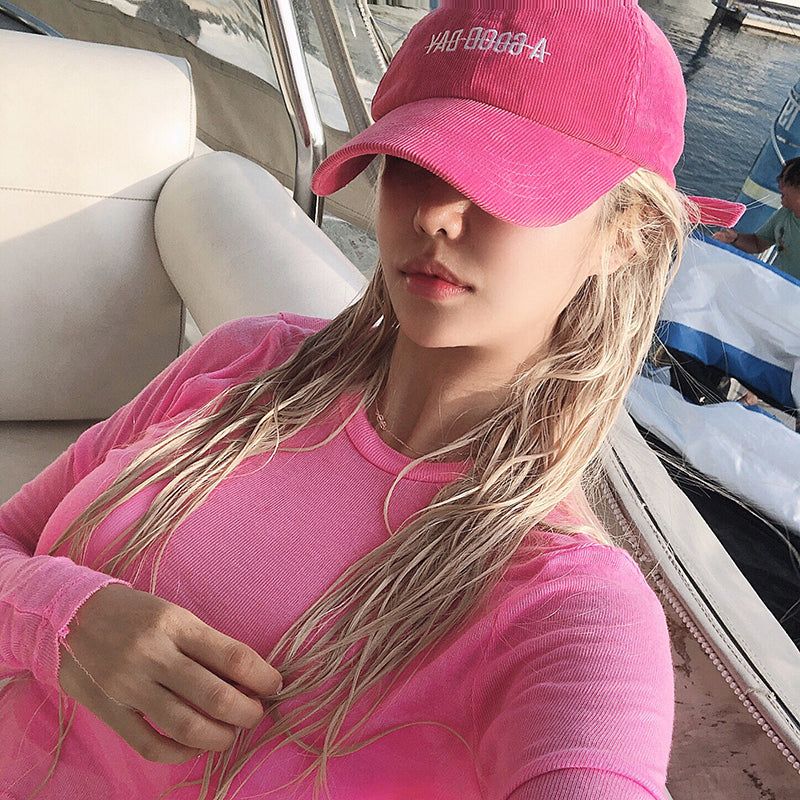 CORDUROY BALLCAP (PINK)