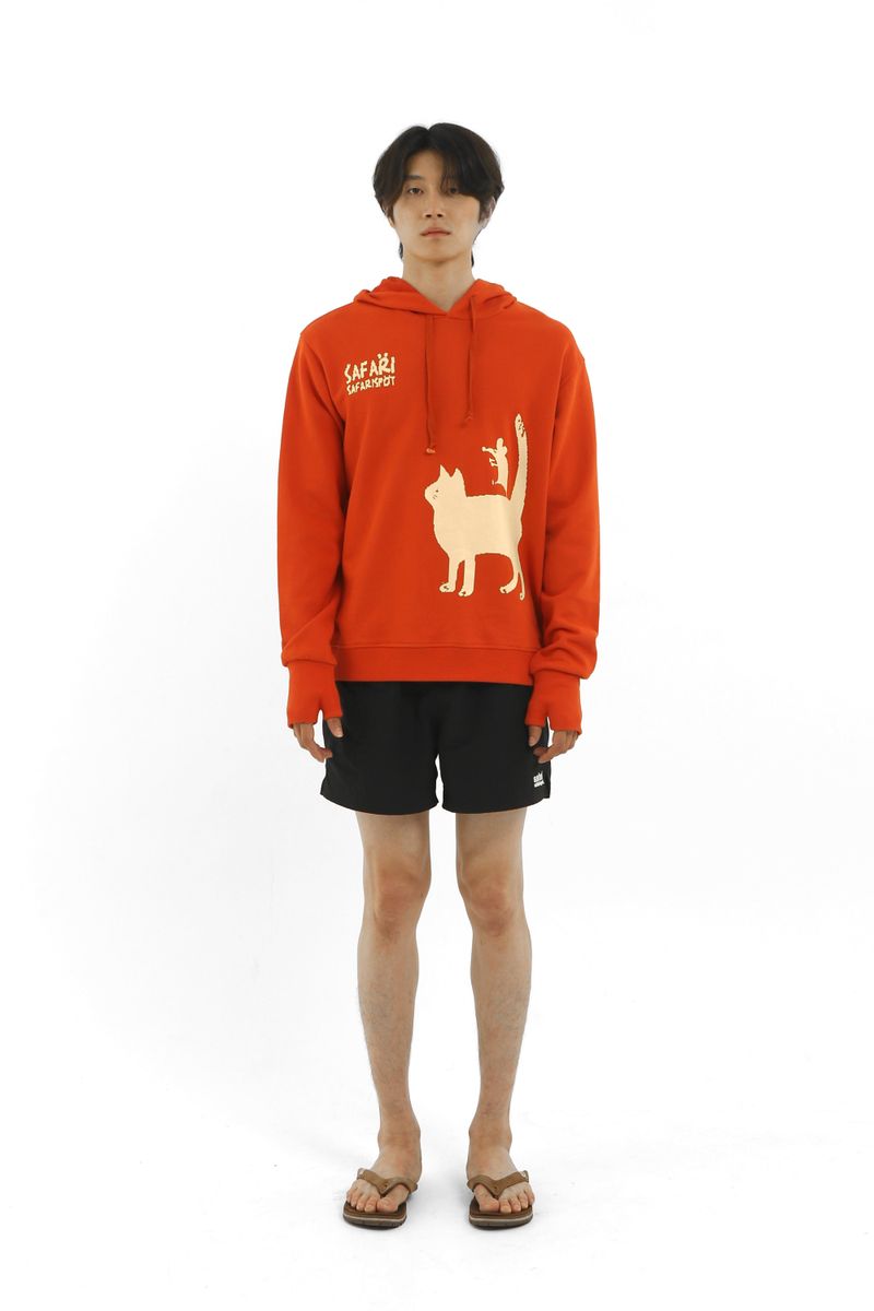 CATHY AND BROOK STORY GLOVE HOODIE (ORANGE)